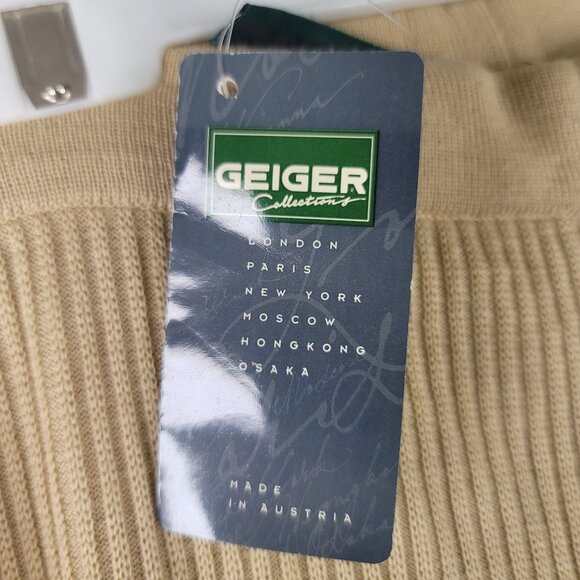 Geiger Ribbed Wool Pants Buff Size US 8 Made In Austria Pure New Wool Deadstock - Picture 4 of 11